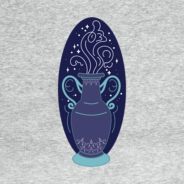 Aquarius Vase (Navy) by VenusAndMoon